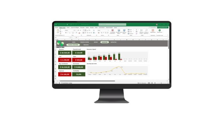 Financial Indicators Excel Spreadsheet Template