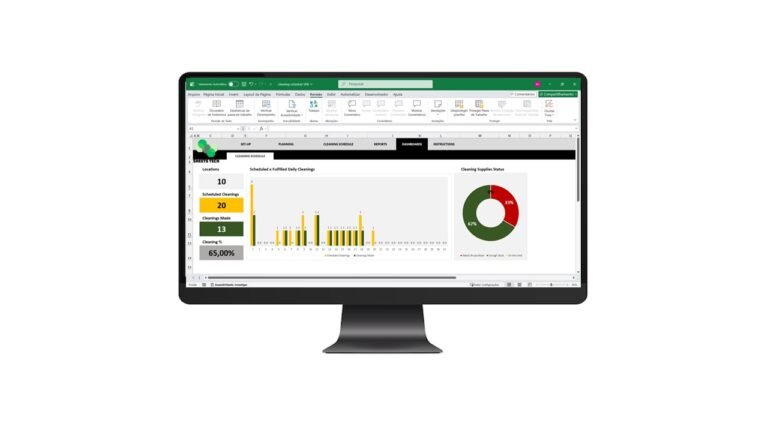 Cleaning Schedule Excel Spreadsheet Template