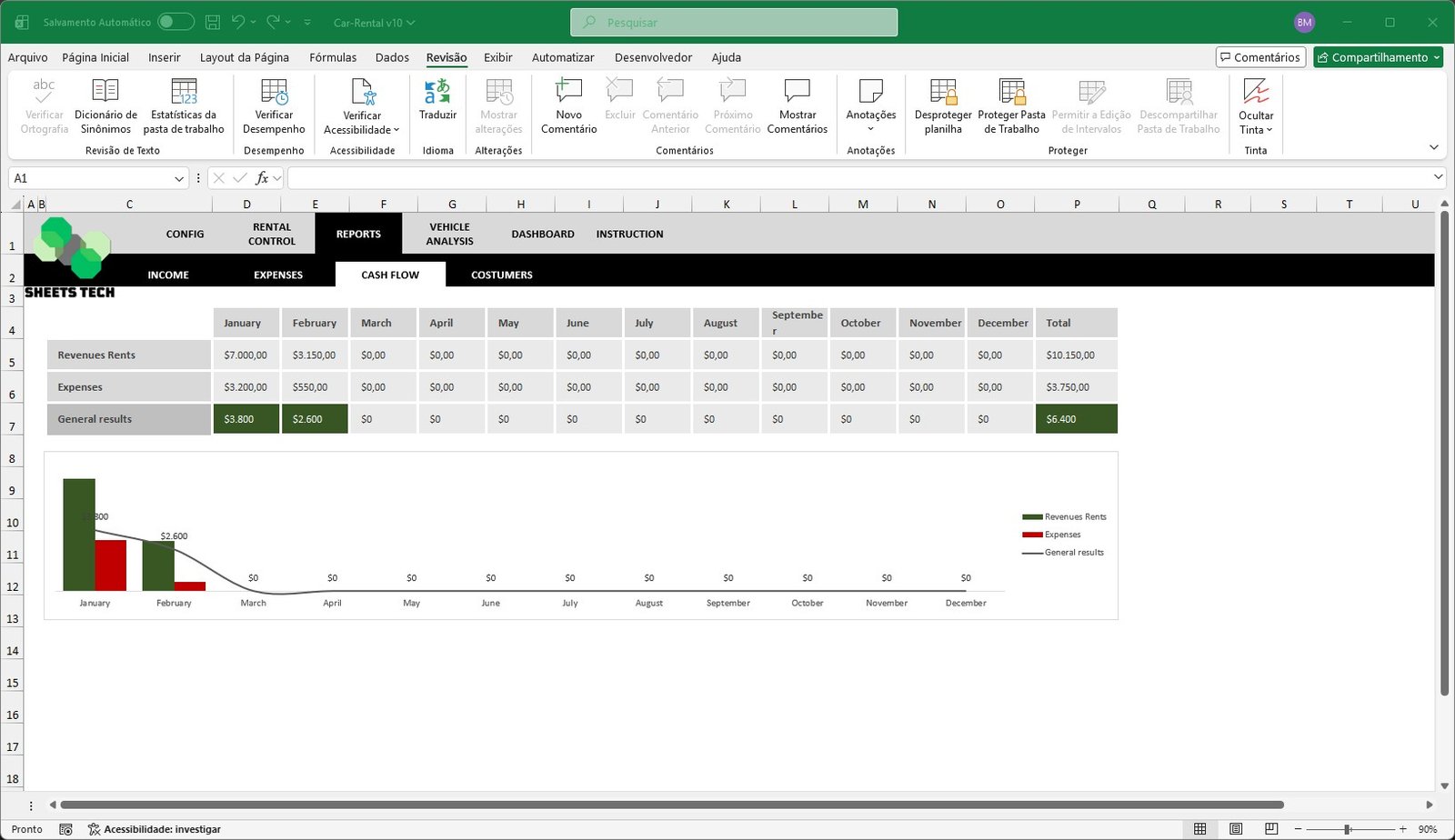Car Rental Excel Spreadsheet Template - Image 9