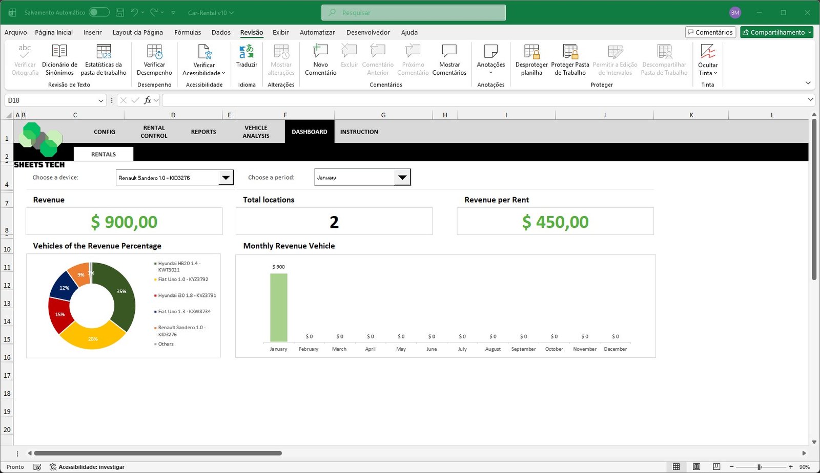 Car Rental Excel Spreadsheet Template - Image 11