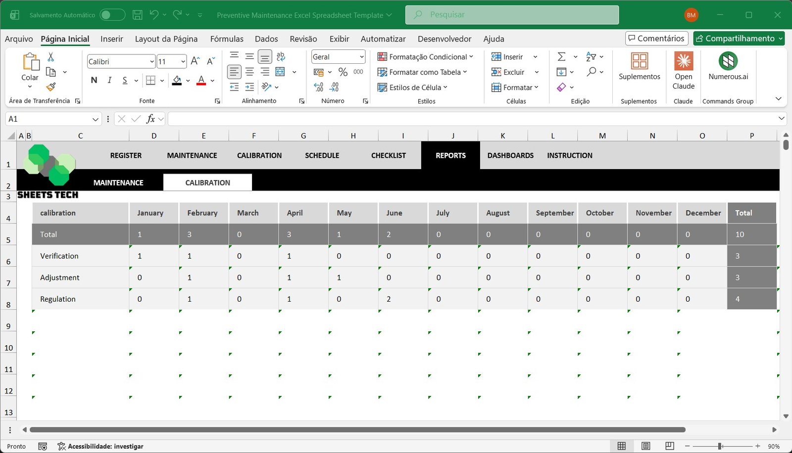 Preventive Maintenance Excel Spreadsheet Template - Image 9