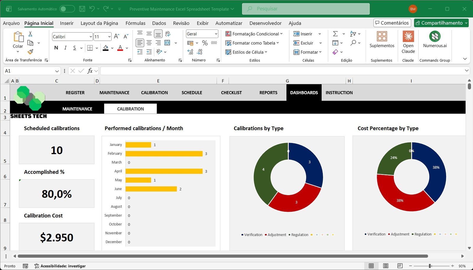 Preventive Maintenance Excel Spreadsheet Template - Image 11
