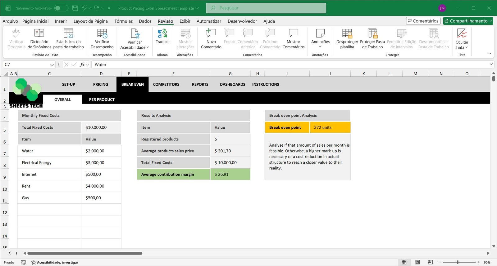 Product Pricing Excel Spreadsheet Template - Image 10