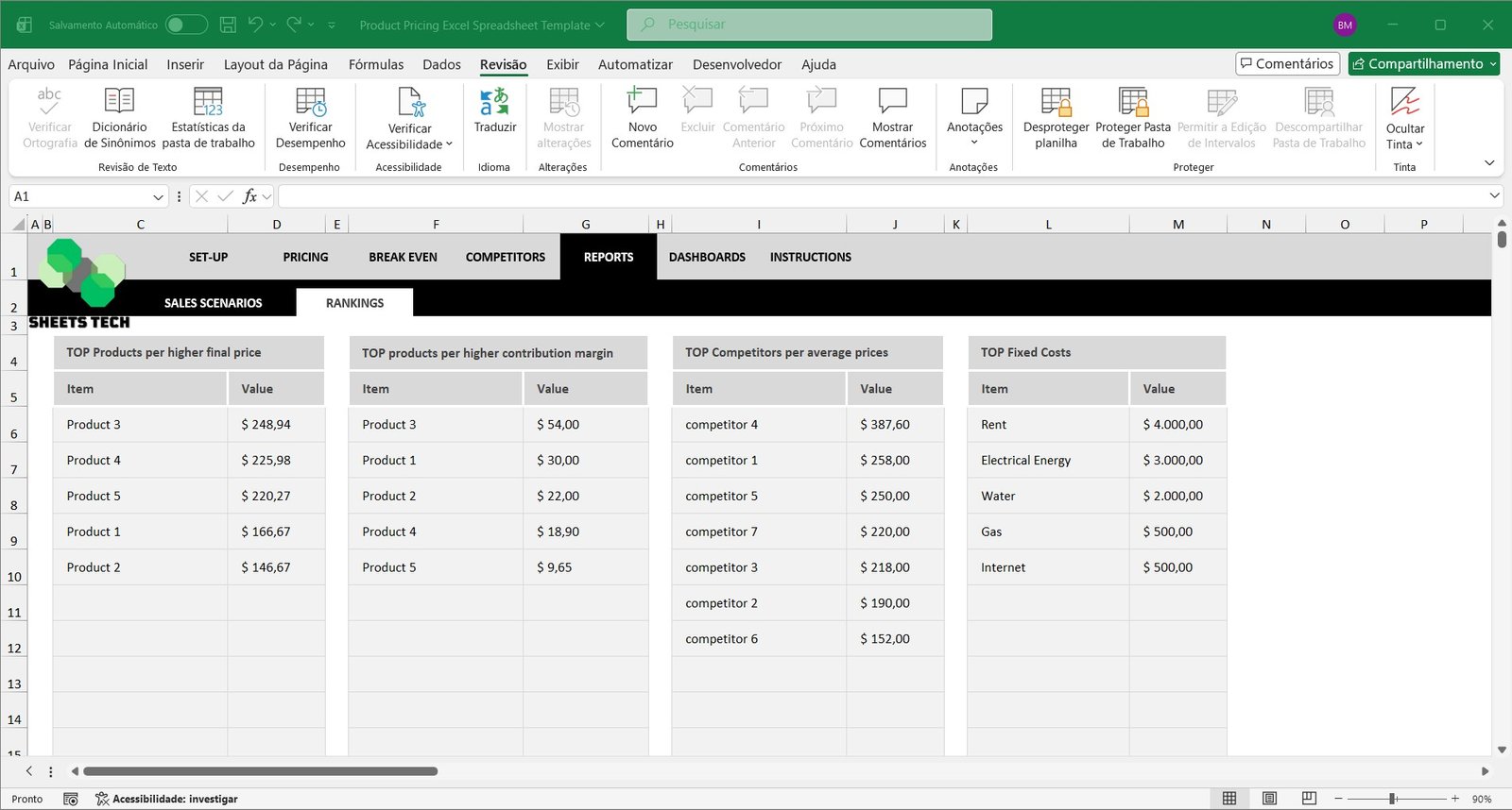 Product Pricing Excel Spreadsheet Template - Image 12