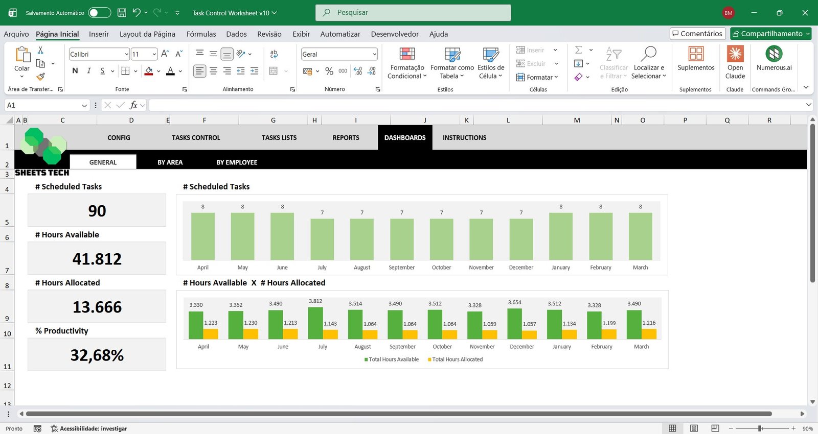 Task Control Excel Spreadsheet Template - Image 11