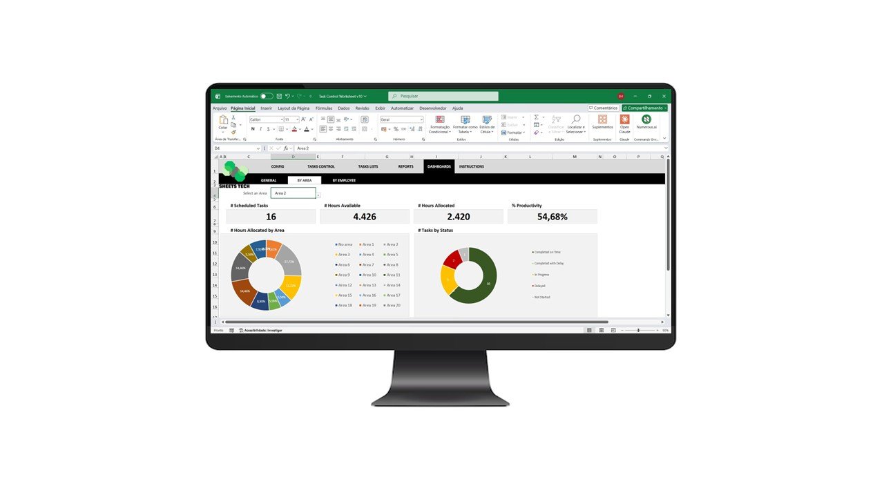 Task Control Excel Spreadsheet Template
