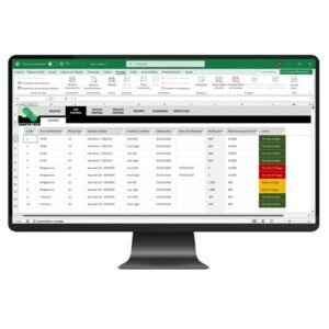 Tire Control Excel Spreadsheet Template