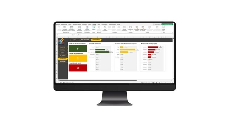 Sales Tracking and Goals Excel Spreadsheet Template